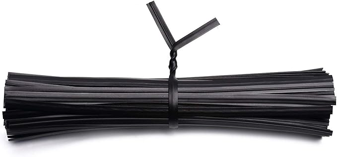 200 Pcs Black Twist Ties - Metallic Twist Ties 5"