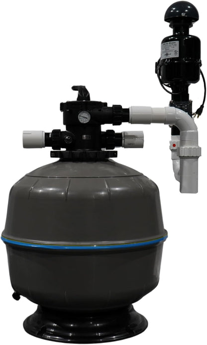 HALF OFF PONDS Simply Clear Koi Pond Filter System with 2HP Blower – Filters Ponds Up to 10,000 Gallons – Bio Comb Media, 6-Way Valve, Pressure Gauge - Mechanical & Biological Filtration