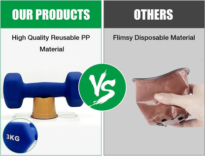 100 Pack 2.8" Nursery Pots, Plastic Pots for Plants, Small Plant Pots for Succulents, Seedlings, Flowers, Cuttings, Transplanting（Ochre Color）