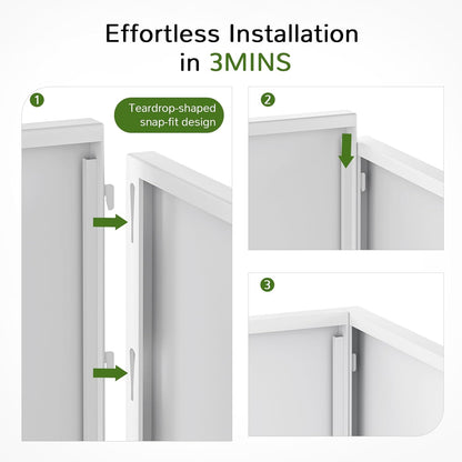 Stoog 38" Large Planters for Outdoor Plants Set of 2, All-Weather Rectangular Metal Planter Box with Removable Insert Shelf, Ideal for Plants, Flowers, Vegetables, Garden, White