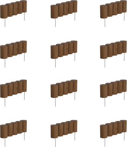 Greenes Fence 15 in. Full Log Edging (12-Pack, 15 ft. Total)
