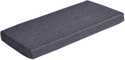 Bench Seat Cushions Memory Foam Chair Pads Non-Slip Rubber Back Indoor Swing/Settee Cushion Main 44x16 Inch, Grey