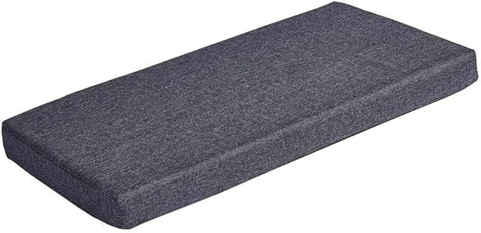 Bench Seat Cushions Memory Foam Chair Pads Non-Slip Rubber Back Indoor Swing/Settee Cushion 44 x14 Inch, Grey