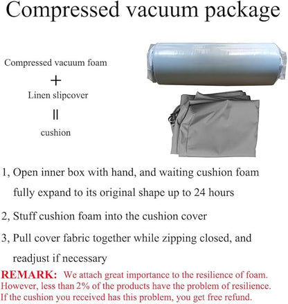 Memory Foam Chair Pads Non-Slip Rubber Back Indoor Swing /Settee Cushion 32inX12inX2in(81X30.5X5CM), Khaki