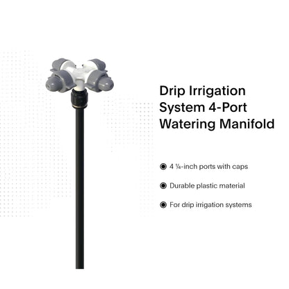 New drip Irrigation kit, Automatic Garden Watering System, Quick Connector and 360-degree Bending Dropper atomizing Copper Nozzle, Garden Plant Lawn Courtyard Watering System. (Cross Atomization)
