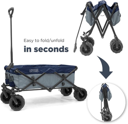 Creative Outdoor Original Folding Wagon All-Terrain Wheels