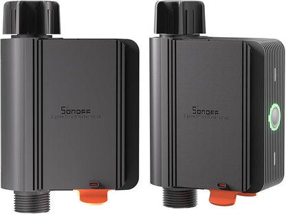 SONOFF Zigbee Sprinkler Timer, Gateway Required, Smart Controller Voice Control with Alexa and Google Home, Automate Irrigation for Garden, Lawn, Pool, Outdoor Watering, SWV-NH, Black 2 Pack