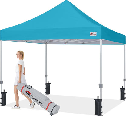 MASTERCANOPY Pop Up Canopy Tent Commercial Grade 10x10 Instant Shelter (Sky Blue)