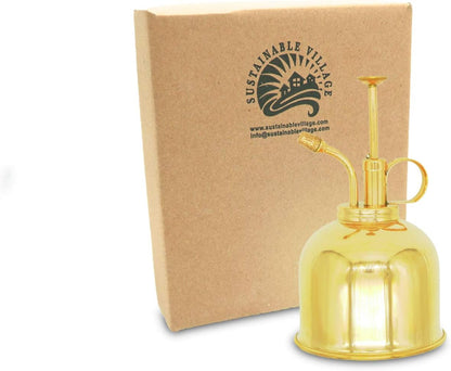 Watering Can Indoor Plants - Brass Plant Mister - Stylish and Rust Resistant Watering Cans for Healthy Hydration - Prevents Overwatering