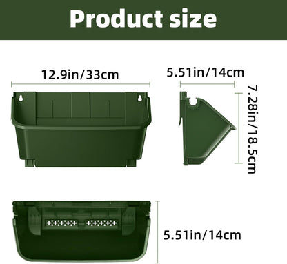 Self Watering Wall Planter with 18 Pots, Vertical Garden Planter for Indoor Plants, Wall Mounted planters Hanging Flower Herbs Vegetables for Garden (Green)