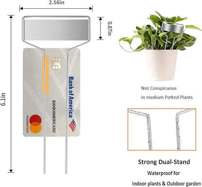 30pcs Plant Labels Plant Markers for Outdoor Plants 6inch Plant Labels for Seedlings Outdoor Garden Waterproof Plant Tags and Labels for Flower Vegetable Herbs Greenhouse (6 in, Silver)
