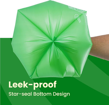 3 Gallon Compostable Trash Bags, 100 Bags Compost Bags for Countertop Bin, BPI Certified and Meet The ASTM D6400 Standard