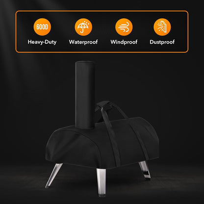 Heavy Duty Replacement Grill Cover fits for Ooni Karu 12 Carry Cover, Pizza Oven Accessories, Black