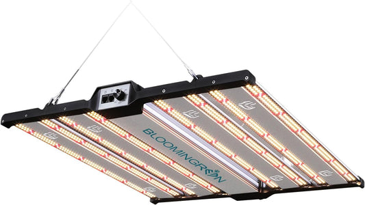 BLOOMINGREEN LED Plant Grow Lights Indoor 300W with Samsung LM301B Diodes LEDs,Commercial Full Spectrum Daisy Chain Dimmable Grow Lamp in Seedlings Vegetables Flowers 3x3/4x4ft Grow Tent Room