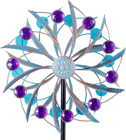 Wind Spinners Outdoor, 59" H*13" W Metal Windmill for Yard Patio Decorations, Kinetic Wind Sculpture Dual Direction for Lawn Ornaments