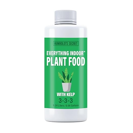 Humboldts Secret Everything Indoor Plant Food with Kelp | Liquid Concentrate Indoor Plant Fertilizer 3-3-3 All Purpose Plant Food for House Plants (8 Ounce)