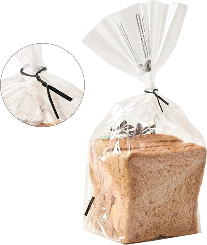 300 Pcs 6 inch Black Plastic Twist Ties, Cable Ties, for Bags, Gardening Tools