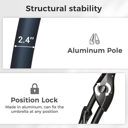Grand patio 10'X10' Sunbrella Offset Umbrella with Base Outdoor Square Aluminum Cantilever Umbrella Shade with Easy Tilt Adjustment (Aruba, 10X10 FT-SUNBRELLA)