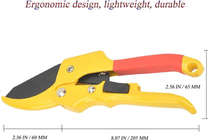 Garden clippers, premium Germany pruners, Work 3 times easier, professional pruning shears, cutting rose, flower, hedge, stem, tree, Sharp gardening scissors, Arthritis weak hand snips (Japanese, 1)