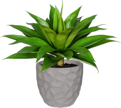 Fake Plants Artificial Agave Plants Indoor, UV Resistant Fake Agave Planters Outdoor Decorating.Artificial Plants for Outdoors Decor(1Pack,22') Spring Decorations for Home