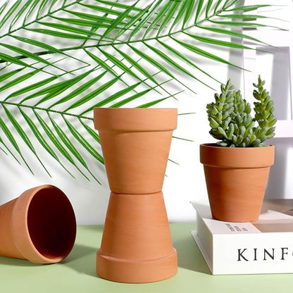 vensovo 3 Inch Terra Cotta & Terracotta Pots with Drainage - 20 Pack Clay Flowerpots, Succulent Nursery Planter Great for Plants, Crafts, Wedding Favor