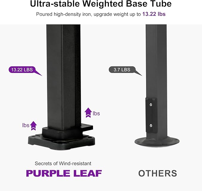 PURPLE LEAF 12 FT Square Patio Umbrella with Base Large Offset Hanging Outdoor Cantilever Umbrella Included Base for Garden Deck Backyard Pool Turquiose