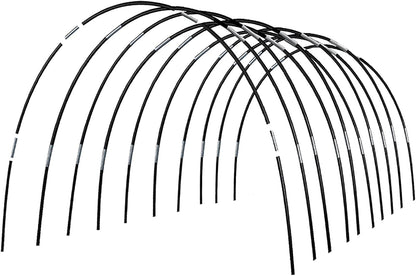Greenhouse Hoops Grow Tunnel, 10 Sets of 7FT Garden Hoops for Raised Beds, Rust-Proof Fiberglass Frame for Garden Netting, Greenhouse Kit, Plant Shade Cloth, Plant Row Cover, 50 pcs