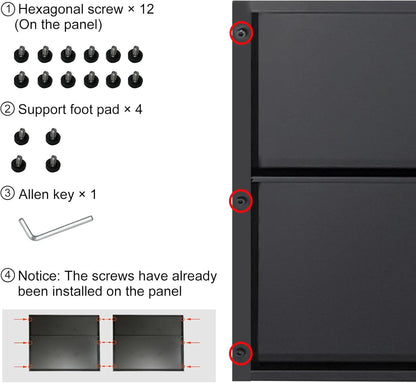 Metal Planter Box Rectangular Block - Galvanized Steel Long Box Planter Modern Outdoor Planters All-Weather Use with Drainage Holes for Patio/Porch, 35.5×24×12IN