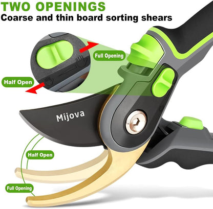 Pruning Shears, Heavy Duty Handheld Gardening Scissors, High Carbon Steel Plant Shears Use for Gardening Pruners, Floral Shrubs and Vines, Professional labor-saving Secateurs