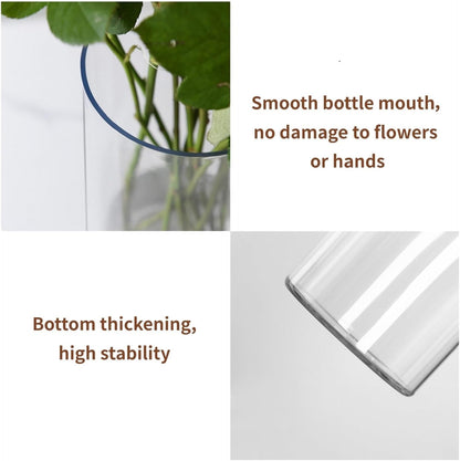 Clear Flower Vase, Non-breakable Vases, 4" W x 16" H, Acrylic Vase, Aesthetic Room Decor Cylindrical Modern Flower Vases for Table Centerpiece, Home Decor, Women Floral Arrangement Gift