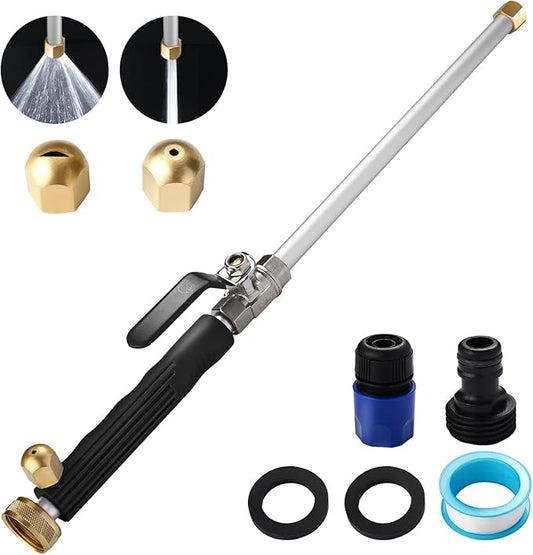 Upgraded Jet Nozzle for Garden Hose Power Washer Wand Hydro Jet High Pressure Washer Tools with 2 Different Nozzles and Hose Quick Connectors