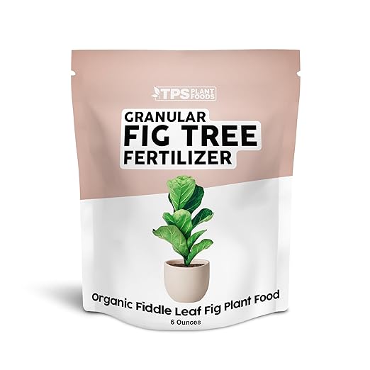 Organic Fiddle Leaf Fig Plant Food, Slow Release Dry Granular Fertilizer for Fig Plants and Ficus Trees (6 Ounces)