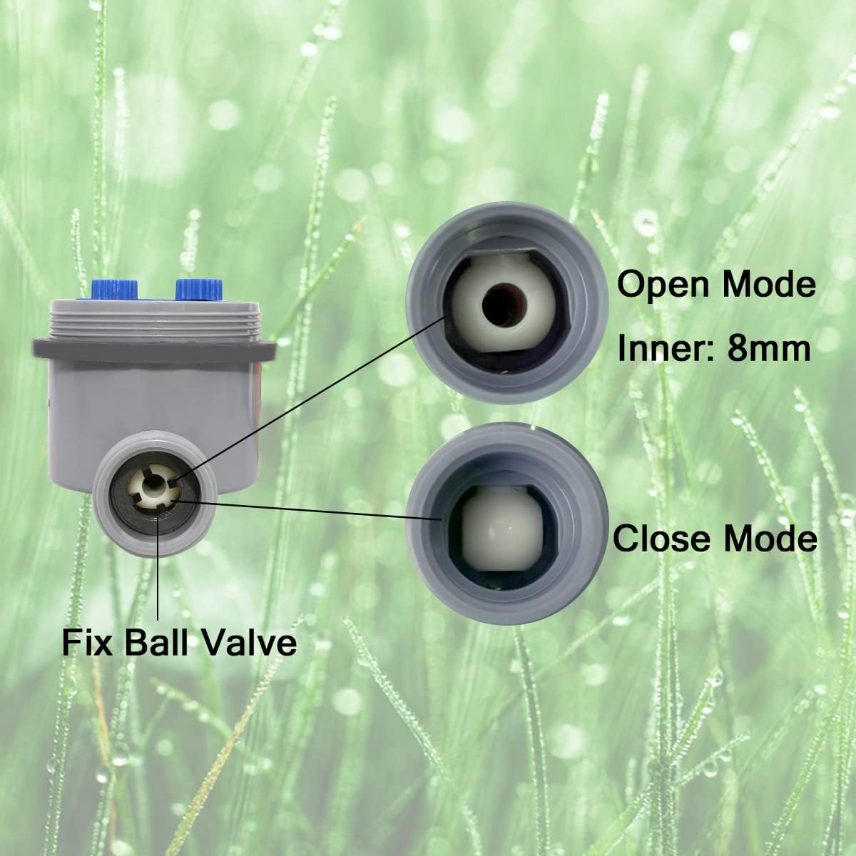 Water Timer Electronic Hose Sprinkler Garden Irrigation Controller Two Dial,No Water Pressure Required