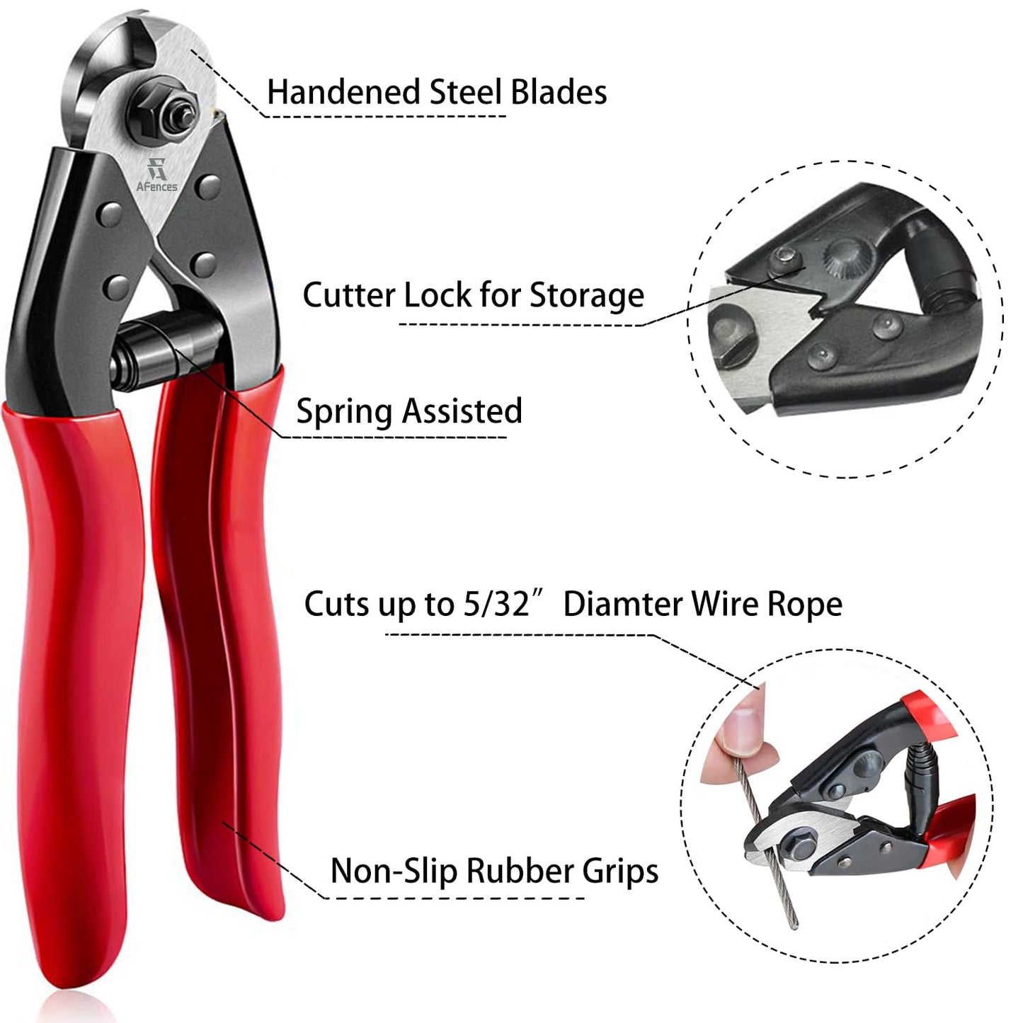 1/8 Inch Stainless Steel Cable 100FT - 7x7 Strand Aircraft Wire Rope with Loop Sleeve & Thimble - Heavy Duty for Deck Railing, String Light Hanging, Garden, Marine, DIY Projects