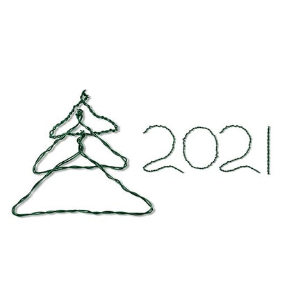 Ripeng 6 Rolls 112 Yards Floral Flexible Paddle Wire for Crafts Christmas Wreaths Tree 22 Gauge Floral Bind Wire Garland and Flower Arrangements DIY Craft(Green)