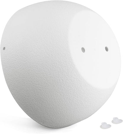 12 inch Large Hanging Planters for Indoor Outdoor Plants, 2 Pack Hanging Flower Pots with Drainage Holes and Chain for Garden Porch, Plastic Hanging Baskets for House Plants, White