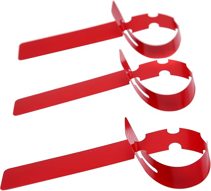 200 Pcs Red Plastic Plant Tags with a Marker Pen, Wrap Around Hanging Tree Tags Nursery Garden Labels Waterproof Nursery Garden Stakes, 2x20cm