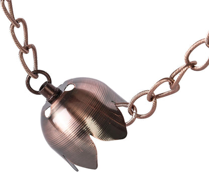 Rain Chain Decoration 6 Ft., Rain Catcher Chain Gutter Metal Downspout 70'' for House Eaves, Garden & Home, Flower Shape Rain Chains