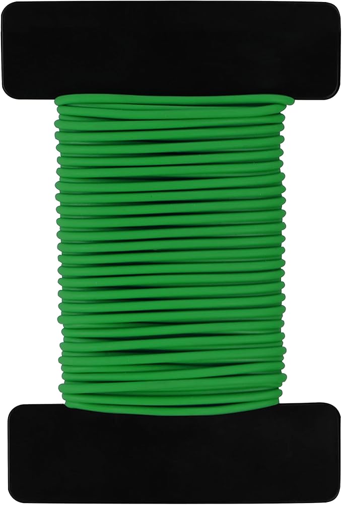 Gardzen 32ft Soft Garden Wire, Reusable Plant Ties, Rubber Coated Training Wire for Supporting Indoor Outdoor Plants and Home Organizing