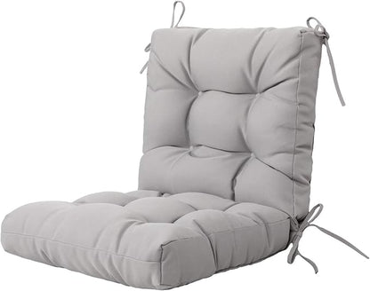 ARTPLAN All Weather Chair Outdoor Cushions Wicker Tufted Pillow with Back for Outdoor Furniture