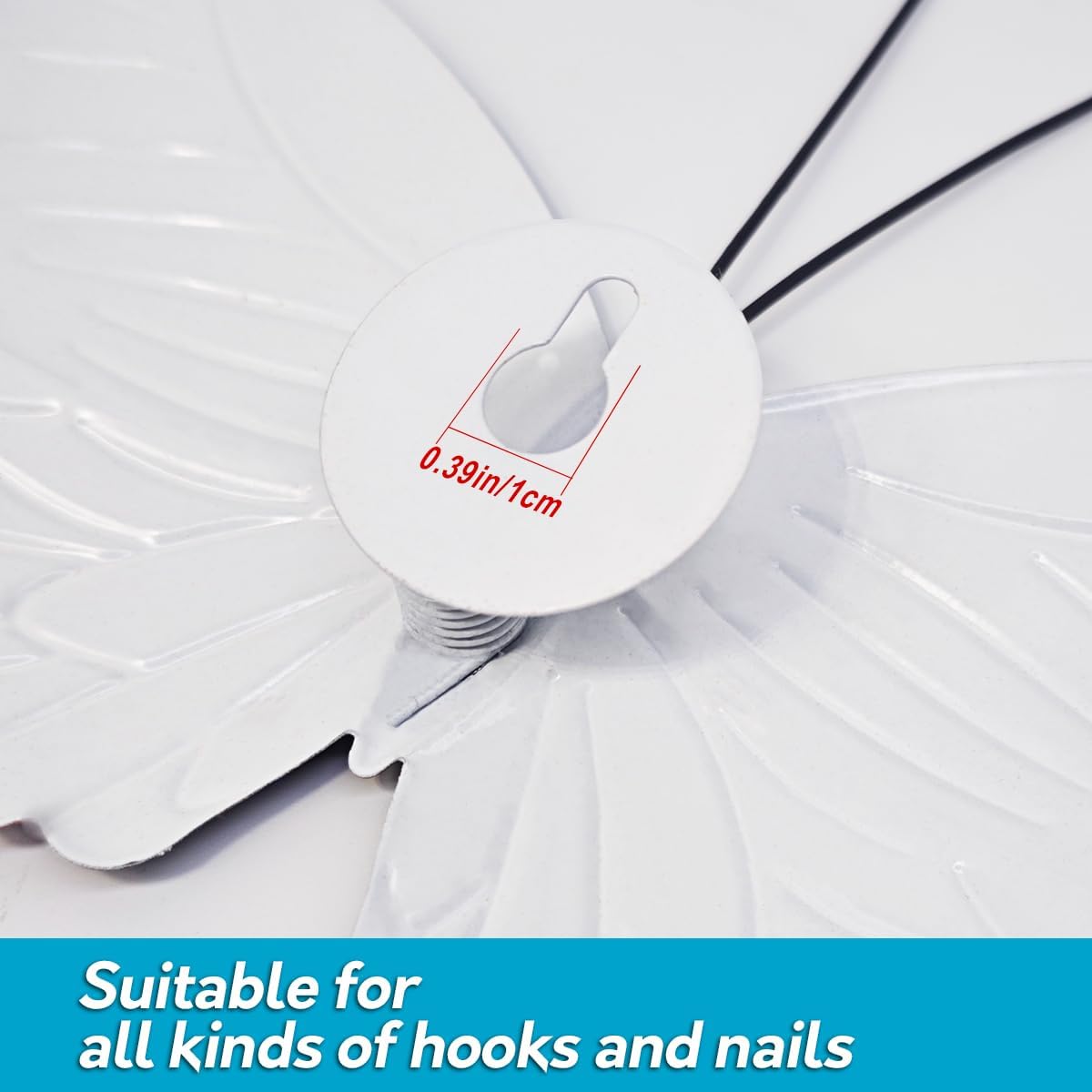 EOORAU Metal Butterfly Wall Decor - 5 Pack Lifelike Butterflies Wall Art Sculpture Hanging Decorations for Indoor or Outdoor, Yard Patio Fence Garden Decorations