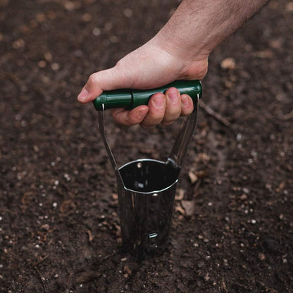 Flower Bulb Planter Tool - Automatic Soil Release, Depth Marker, Makes Planting Bulbs Easy - Perfect for Planting Tulip, Daffodil, Lily & Dahlia Flower Bulbs