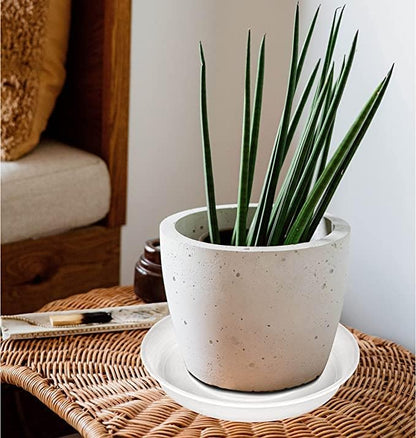 2 Pack of 14 inch Plant Saucer (12.2 Inch Base), 1.7" Depth Tray, Large Deep Garden Plastic Flower Planter Plant Trays for Indoors Outdoor Bath Bath (14", Clear)