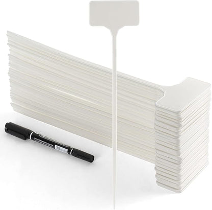 Garden Markers Waterproof, Outdoor Large Plant Id Tags Tall Plant Labels, Plastic Garden Signs Identification Stakes, for Vegetables Herb Seed Pot Flower, 50pcs 11'' Long