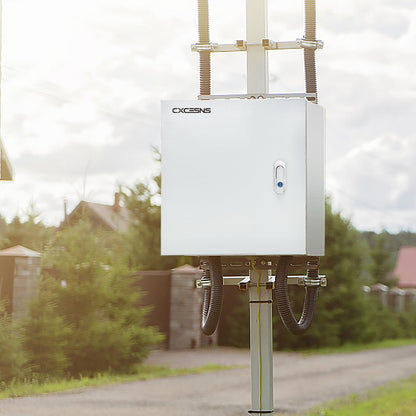 Outdoor Electrical Box 20 x 20 x 6''D NEMA 4X Enclosure Steel Box, Waterproof & Dustproof Outdoor/Indoor Lockable Electrical Junction Box, with Mounting Plate