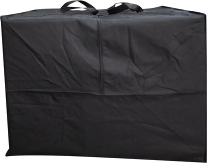 Outdoor Square Cushion/Cover Storage Bag, Protective Zippered Storage Bags with Handles, 32''L x 32''W x 24''H Black