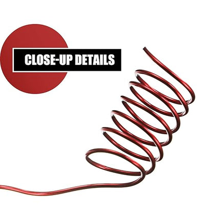 6 Rolls 112 Yards Floral Flexible Paddle Wire Floral Bind Wire for Crafts, Christmas Garland and Flower Arrangements DIY Craft, Christmas Holiday Decoration(Green Red Silver Gold Black Rose Gold)