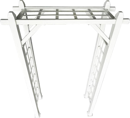 White Modern Aluminum Garden Arbor Arch