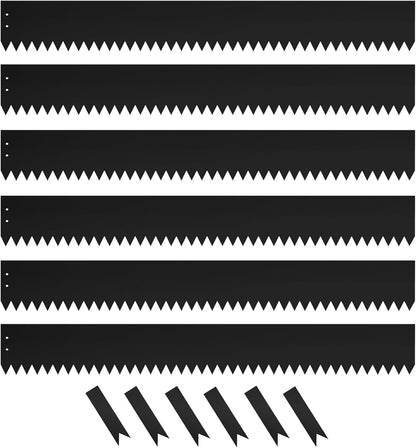 Steel Landscape Edging 40 Inch Strips, Steel Edging 4 Inch Depth, 6 Pack Hammer in Landscape Edging, Metal Landscape Edging, Metal Edging for Landscaping