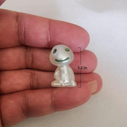 5 Pcs Luminous Tree Elves Spirit Gardening Mononoke Potted Decoration Micro Princess Landscape Figures Ornament , Fairy Garden Accessories, Plant Accessories, Halloween Decorations - Green.